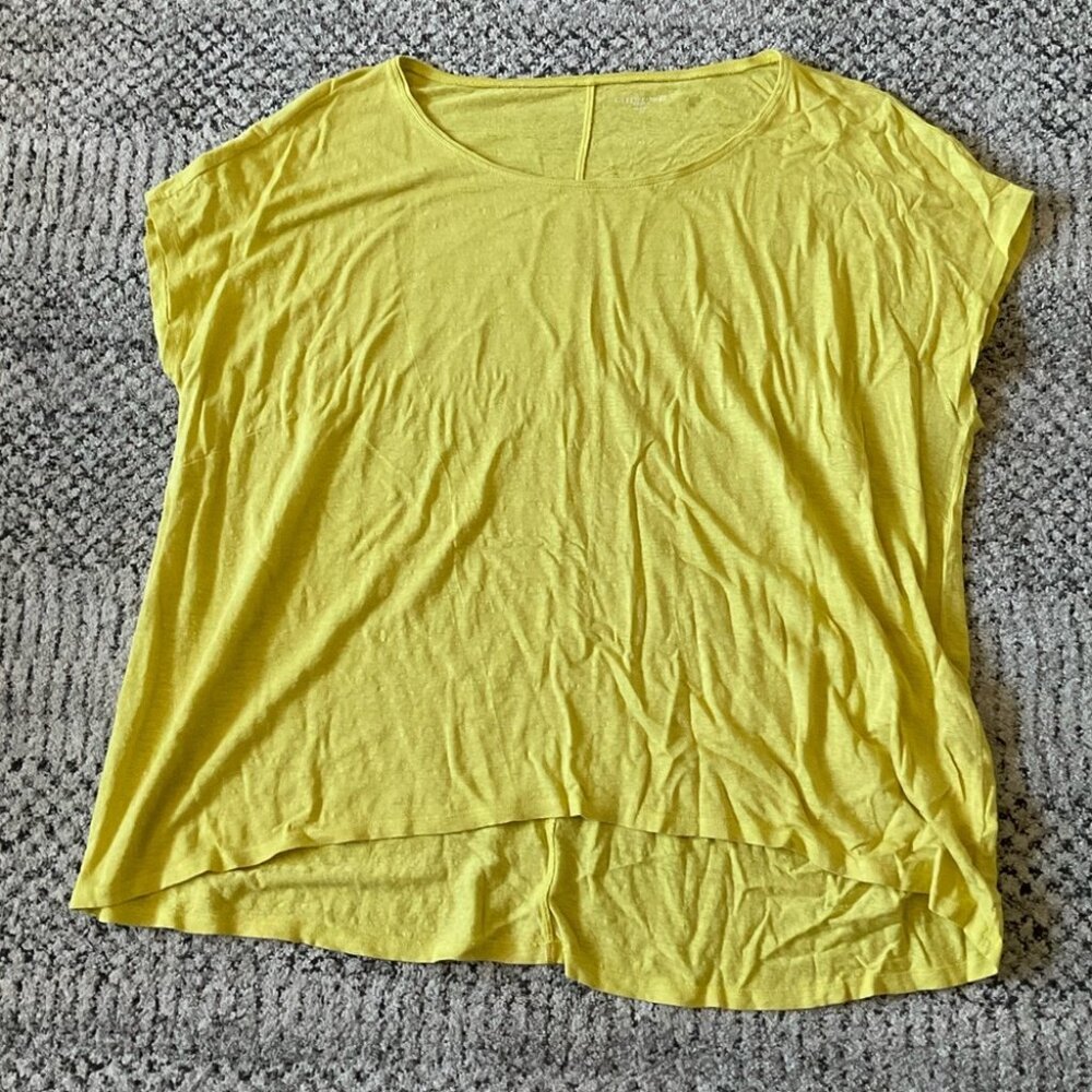 Eileen Fisher Linen Slub T-Shirt